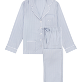 Premium Cotton Pajama Set in Mist Blue