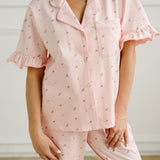 WithLoveChelss x noon Stretch Cotton Ruffle Pajama Set