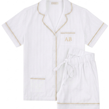 Premium Cotton Short Set in Lily White