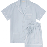 Premium Cotton Short Set in Mist Blue