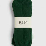 Merino Cashmere Sleep Socks in Pine Green
