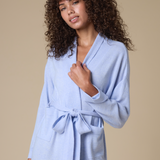 Pure Cashmere Long Robe Bundle | Mist Blue