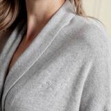 Pure Cashmere Long Robe in Champagne