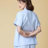 Premium Cotton Short Set in Mist Blue