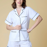 Premium Cotton Short Set in Monochrome