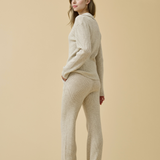 Merino Cashmere Lounge Pants in Champagne
