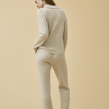 Merino Cashmere Lounge Pants in Champagne