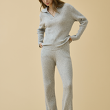 Merino Cashmere Lounge Pants in Dove Grey