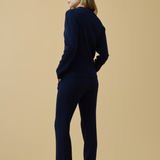 Merino Cashmere Lounge Pants in Midnight Blue