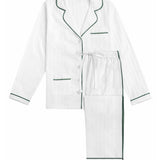 Premium Cotton Pajama Set in Snowy Pine