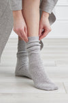 Pure Cashmere Sleep Socks in Dove Grey