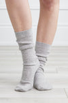 Pure Cashmere Sleep Socks in Dove Grey