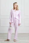 Premium Cotton Pajama Set in Soft Rose