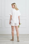 Premium Cotton Short Set in Lily White