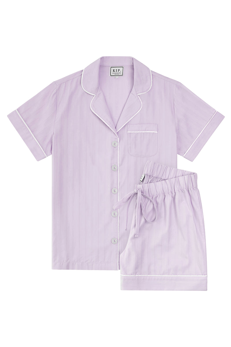 Premium Cotton Short Set in Lavender