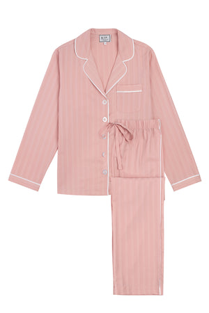 Premium Cotton Pajama Set in Soft Rose