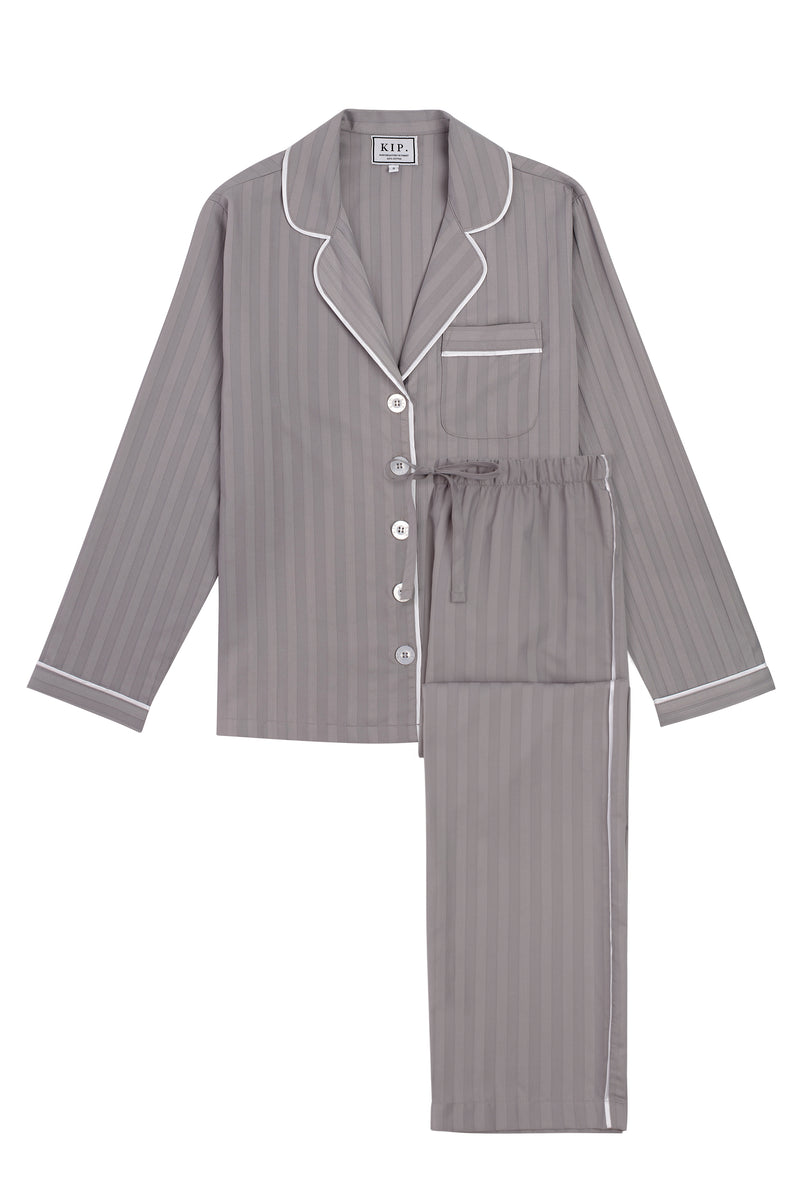Unisex Premium Cotton Pajama Set in Dove Grey