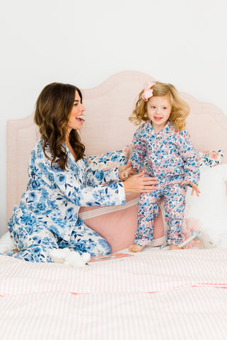 Luxe Stretch Cotton Pajama Set in Petal
